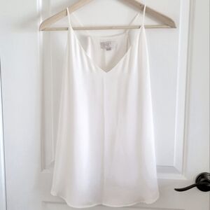 LOFT Flowy Strappy V-Neck Camisole Tank Top Medium Petite